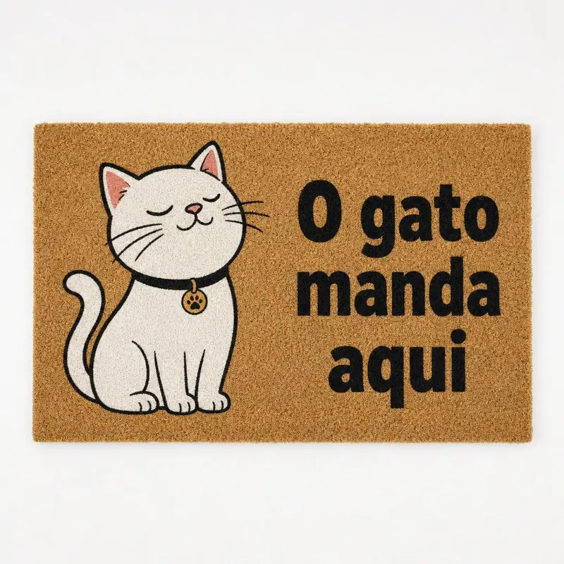 Capacho Gato — O gato manda aqui Capacho Gato — O gato manda aqui